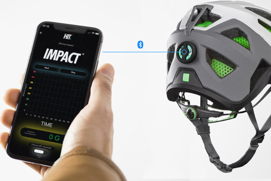 Head impact detection, crash detection, g force measurement, rotational force measurement, concussion detection
